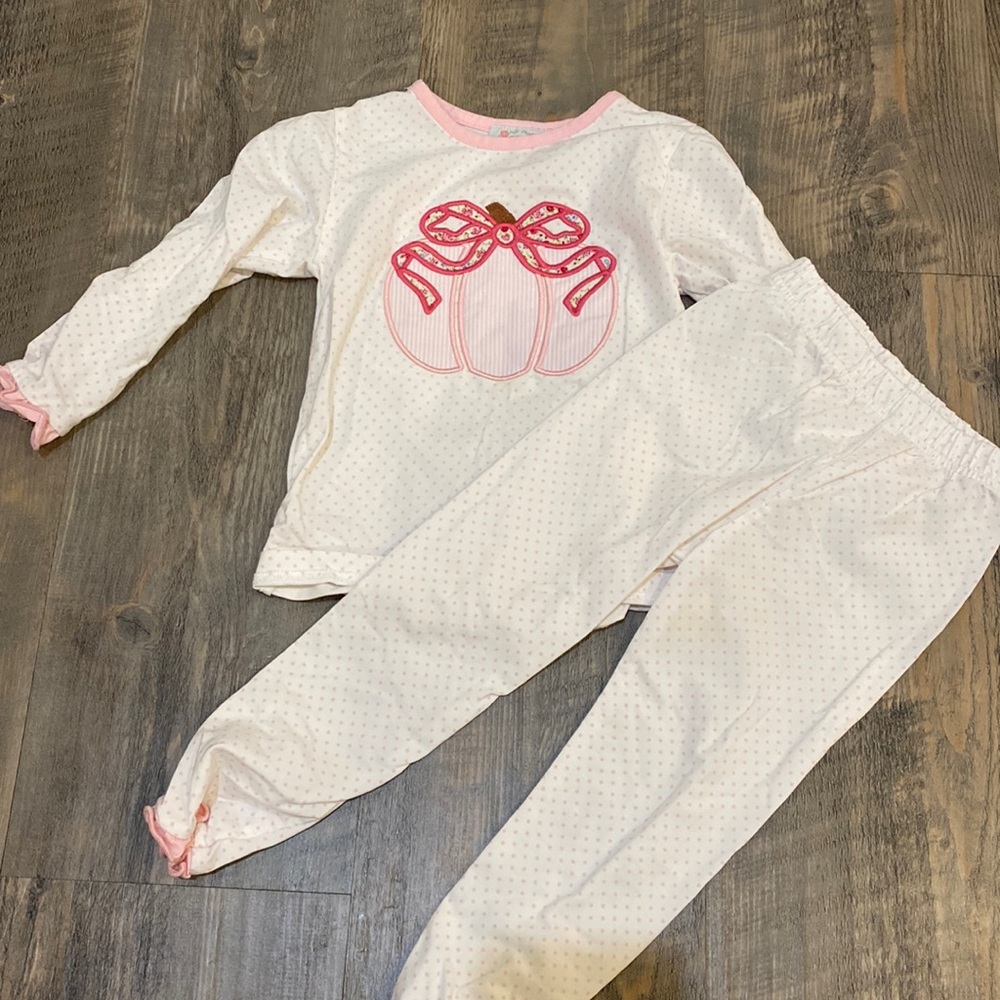 Cecil & Lou Pumpkin Pajama Set